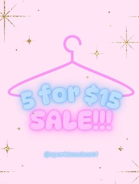 5 Items for $15